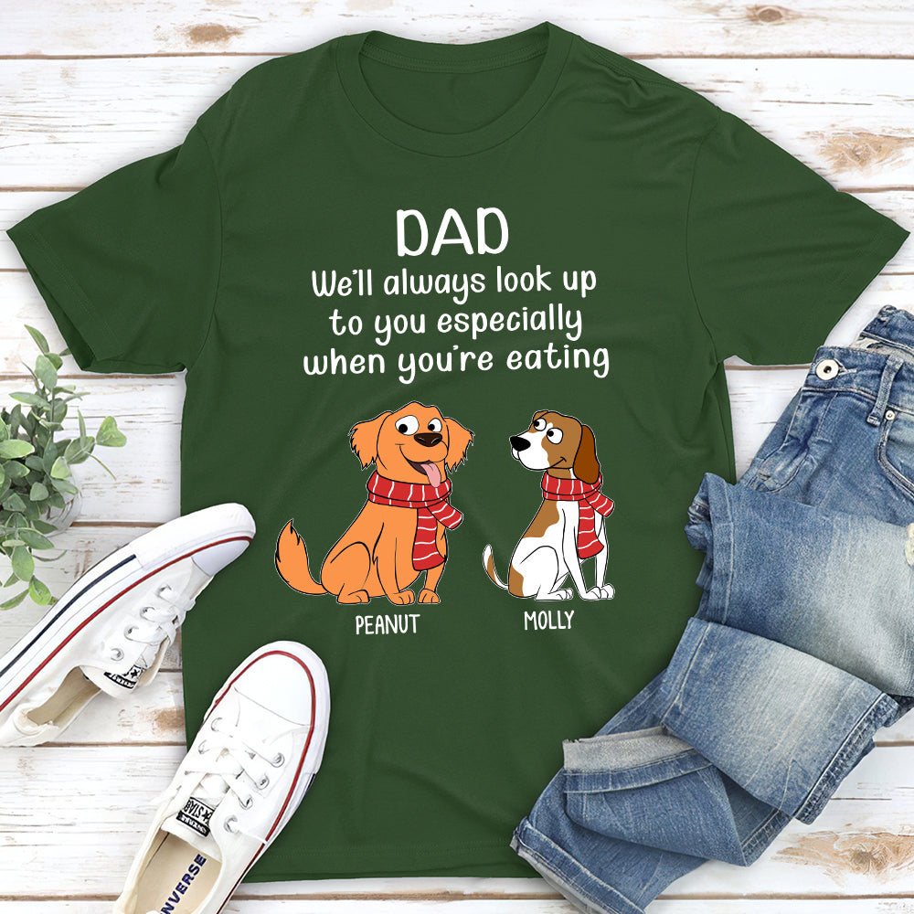 Personalized Unisex 'When You're Eating' T-shirt - Ideal Gift for Pet Lovers