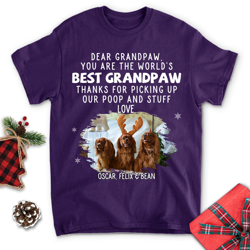 Personalized Custom Unisex Thank You Dad/Mom Photo T-shirt 2