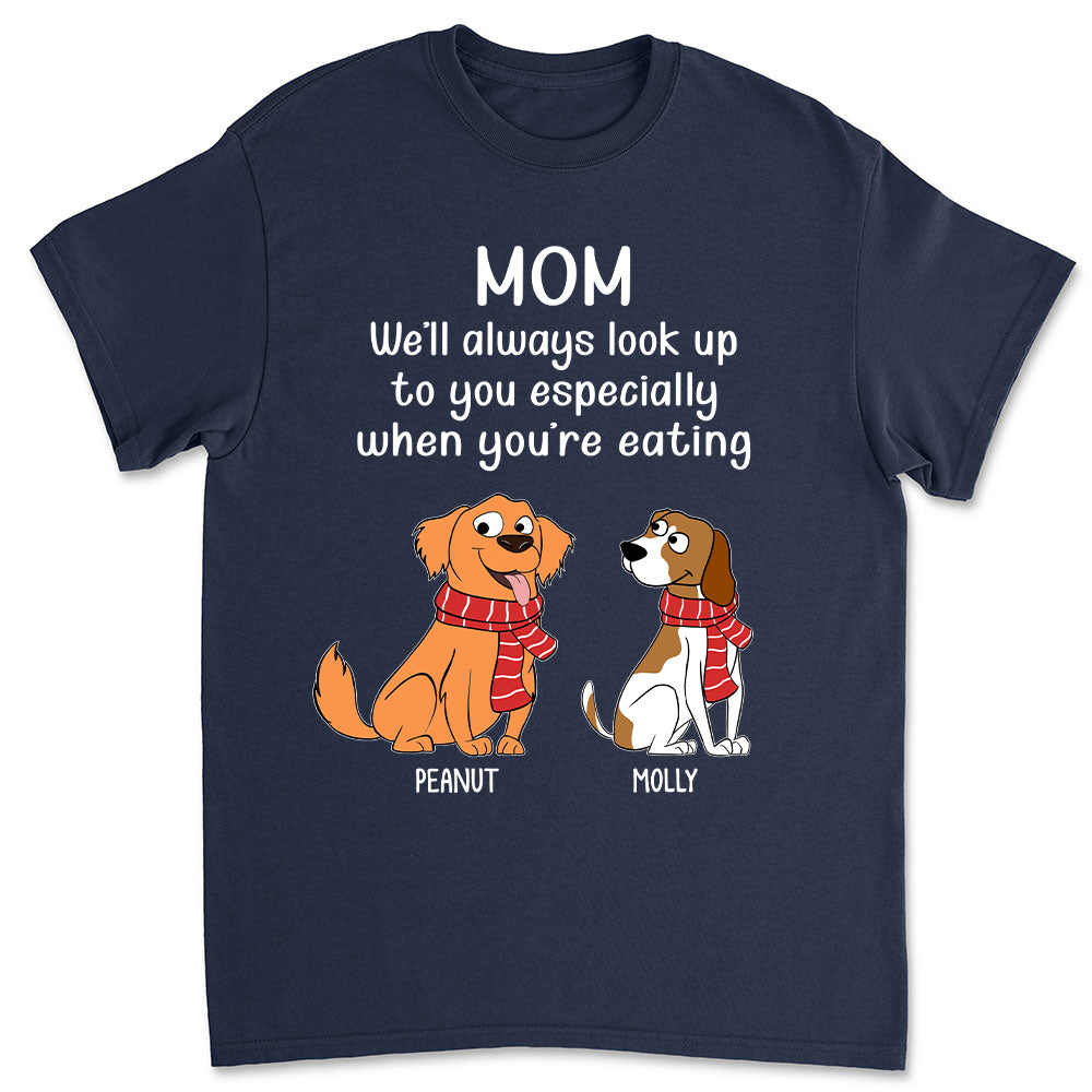Personalized Unisex 'When You're Eating' T-shirt - Ideal Gift for Pet Lovers