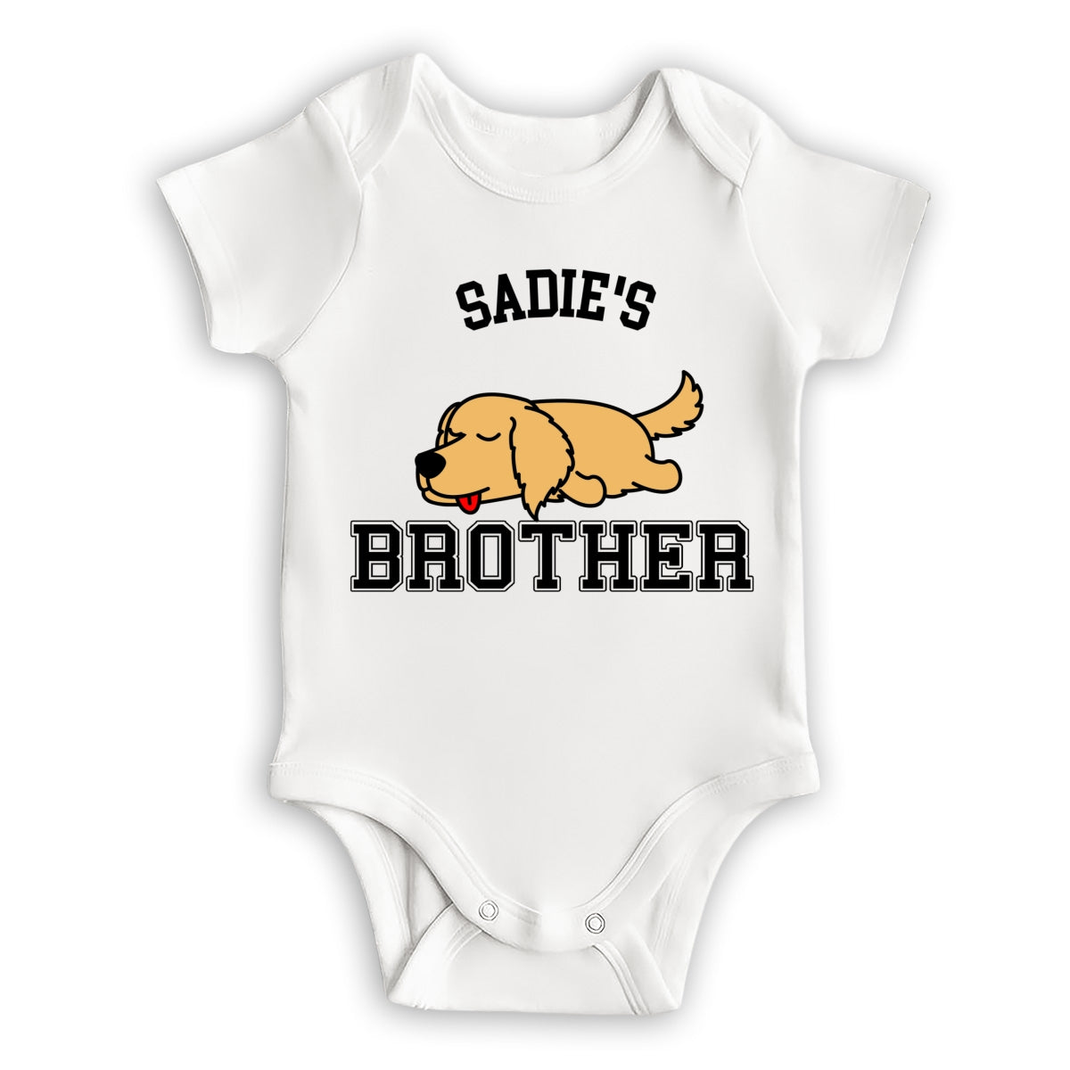 Personalized 'My Sibling Has Paws' Custom Baby Onesie - A Heartwarming Gift