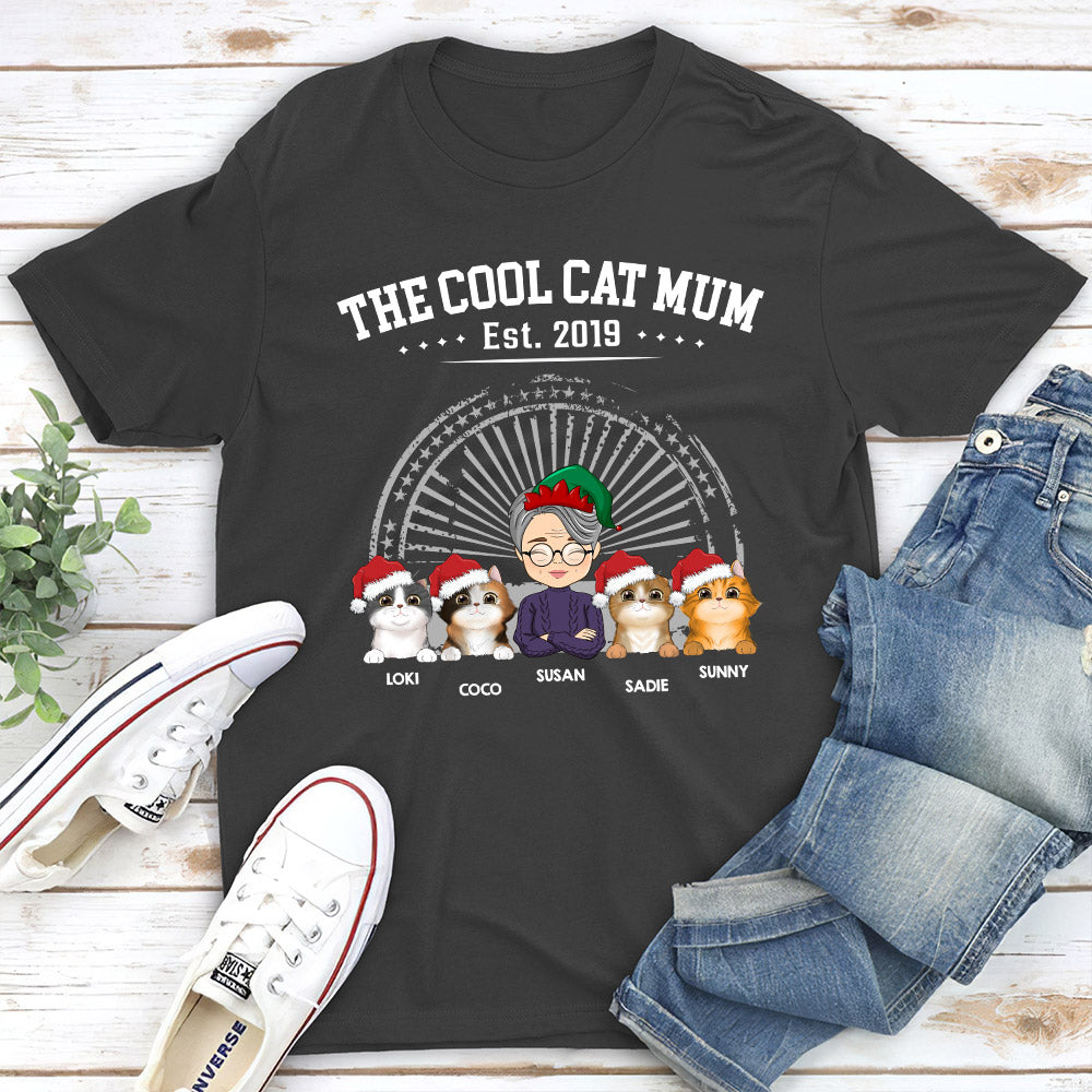 The Awesome Cat Dad - Personalized Custom Unisex T - shirt for Pet Lovers