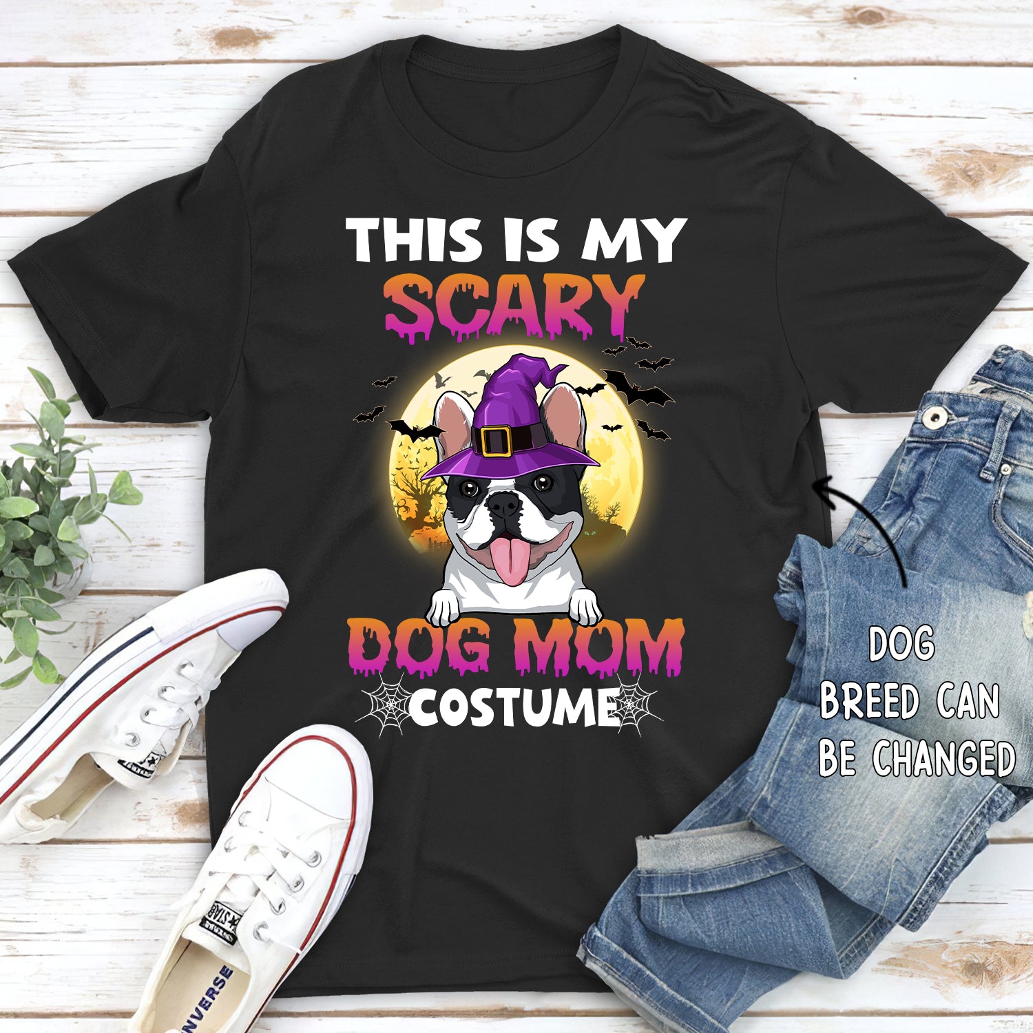 Scary Dog Mom - Customizable Unisex Personalized T-shirt for Pet Lovers