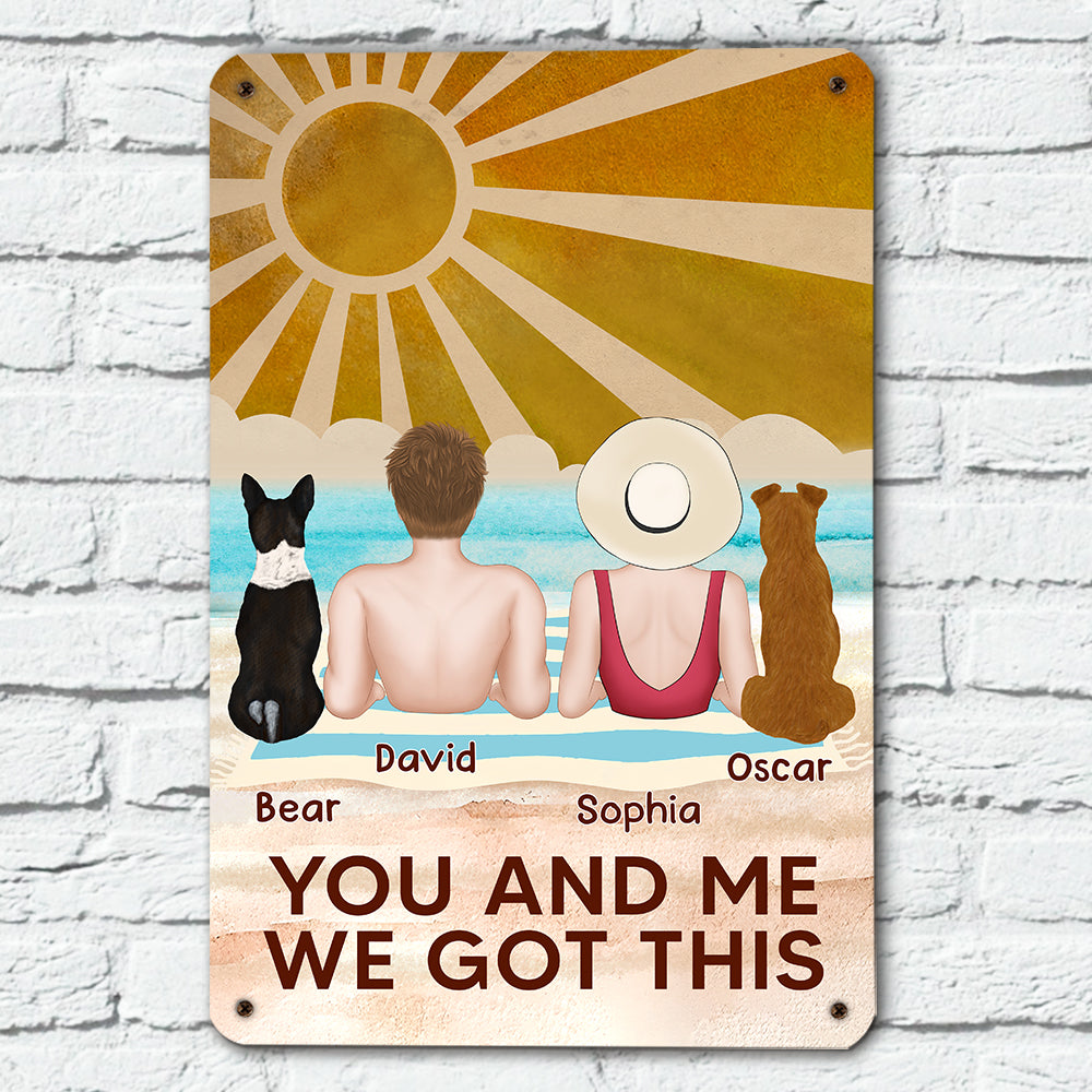 Customizable Personalized Metal Sign - 'We Got This' for Memorable Decor