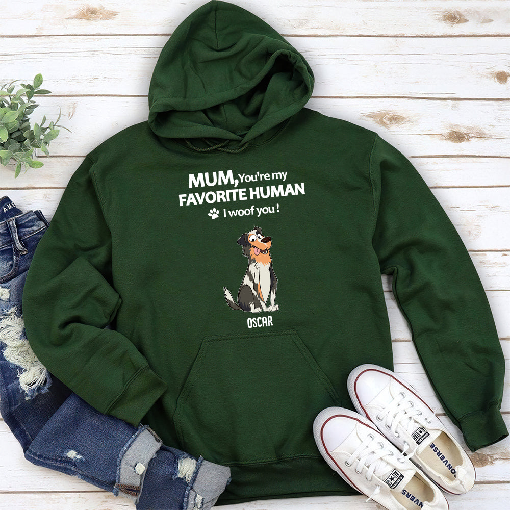 Personalized 'To My Favorite Human 2' Custom Hoodie - Ideal Gift for Pet Lovers