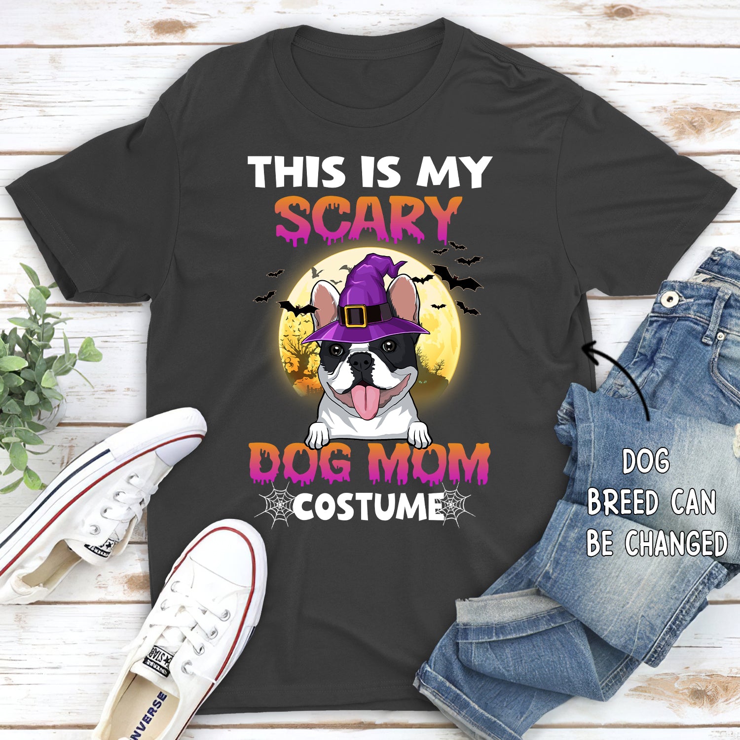 Scary Dog Mom - Customizable Unisex Personalized T-shirt for Pet Lovers