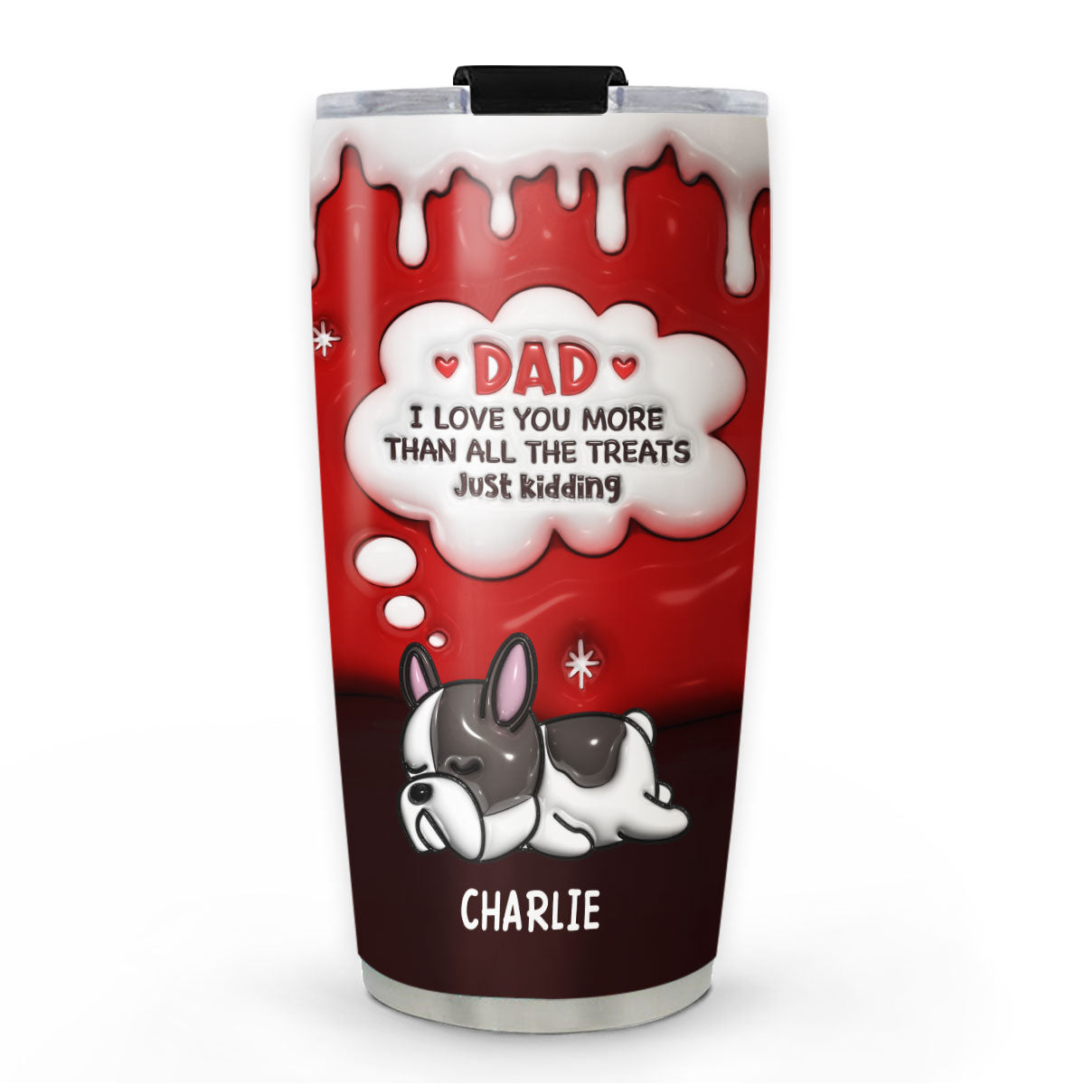 Personalized 3D Inflated Effect Tumbler - A Perfect Gift for Parents