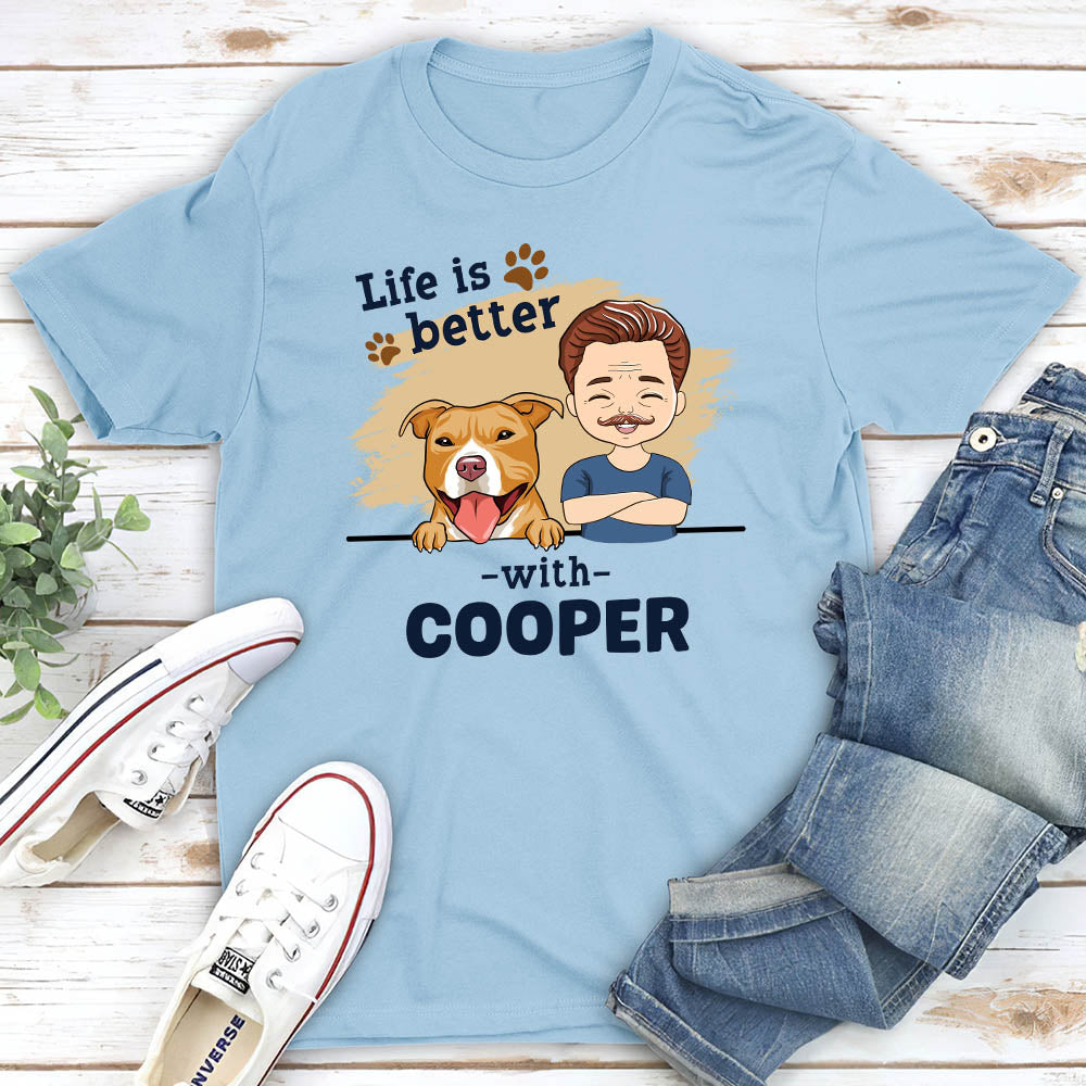 Chibi Dog Personalized Custom Unisex T-shirt - Ideal Gift for Pet Lovers