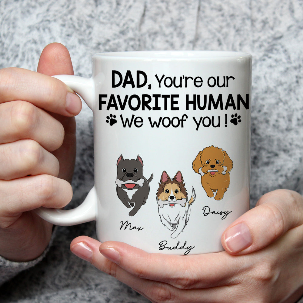 Personalized 'You're Our Fave Human' Custom Coffee Mug for Pet Lovers