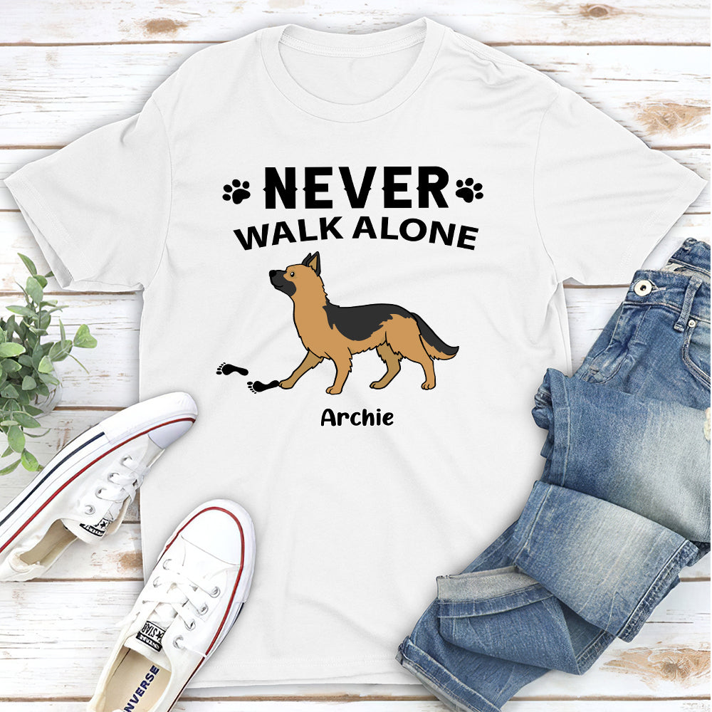 Never Alone - Customizable Unisex Personalized Pet Lover T - shirt