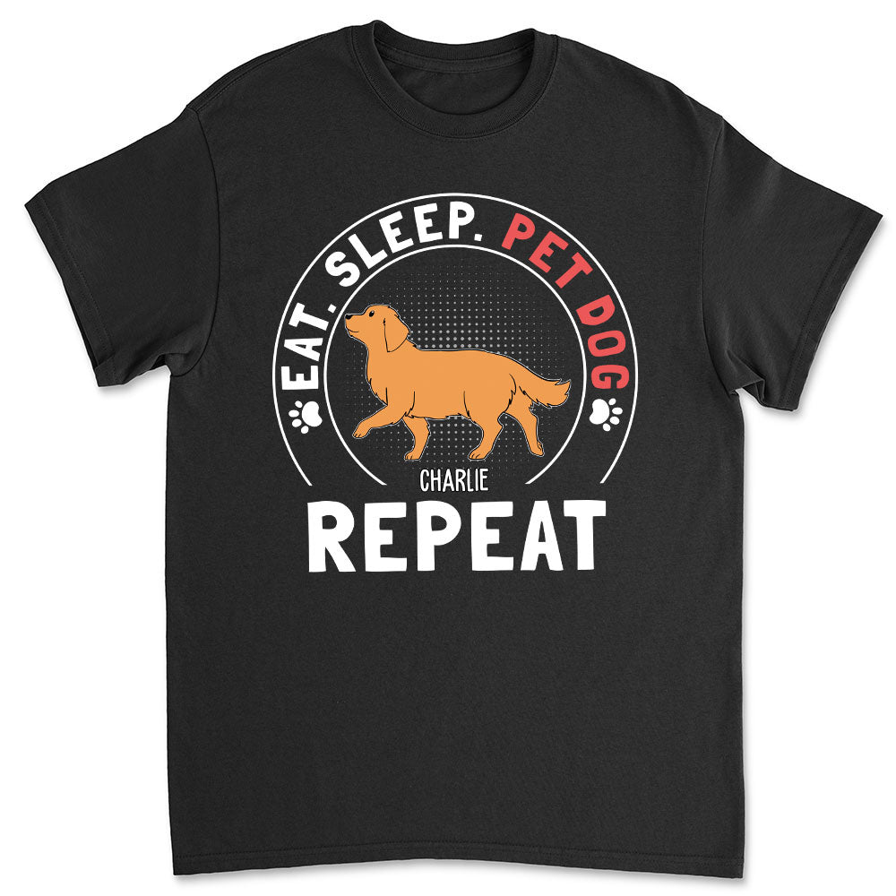 Personalized Custom Unisex Pet Dog Repeat T-shirt - Ideal Gift for Pet Lovers