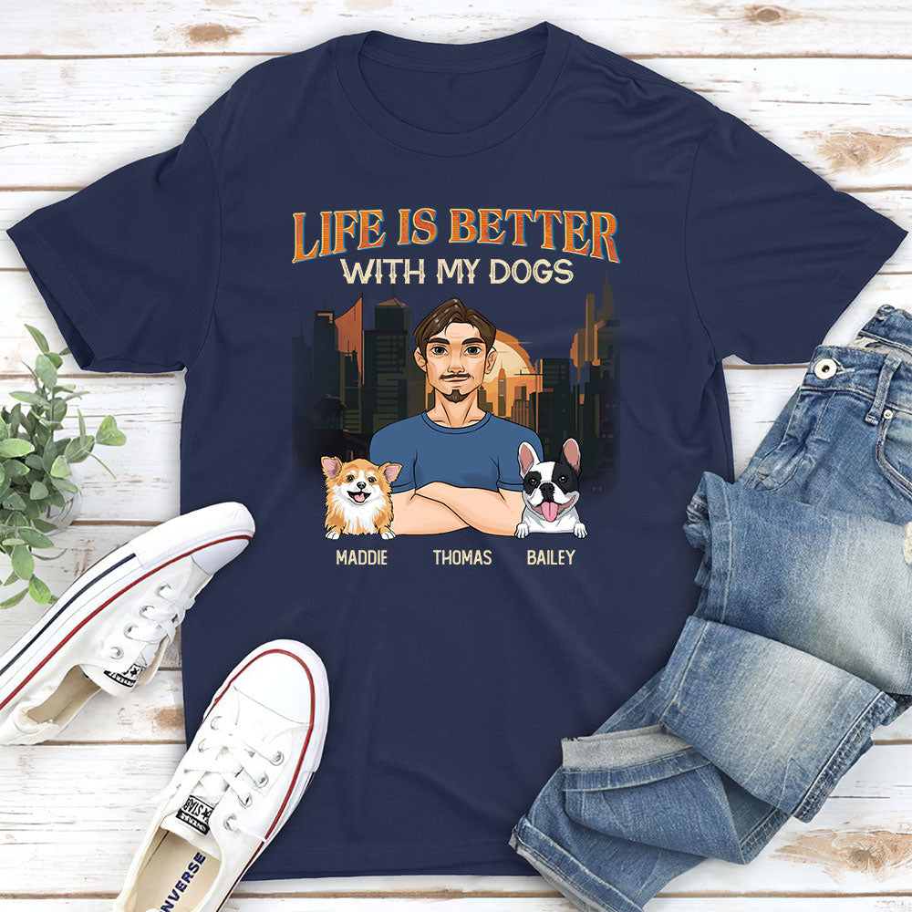 Life's a Blast with Your Furry Friends - Customizable Unisex Pet Lover T-shirt