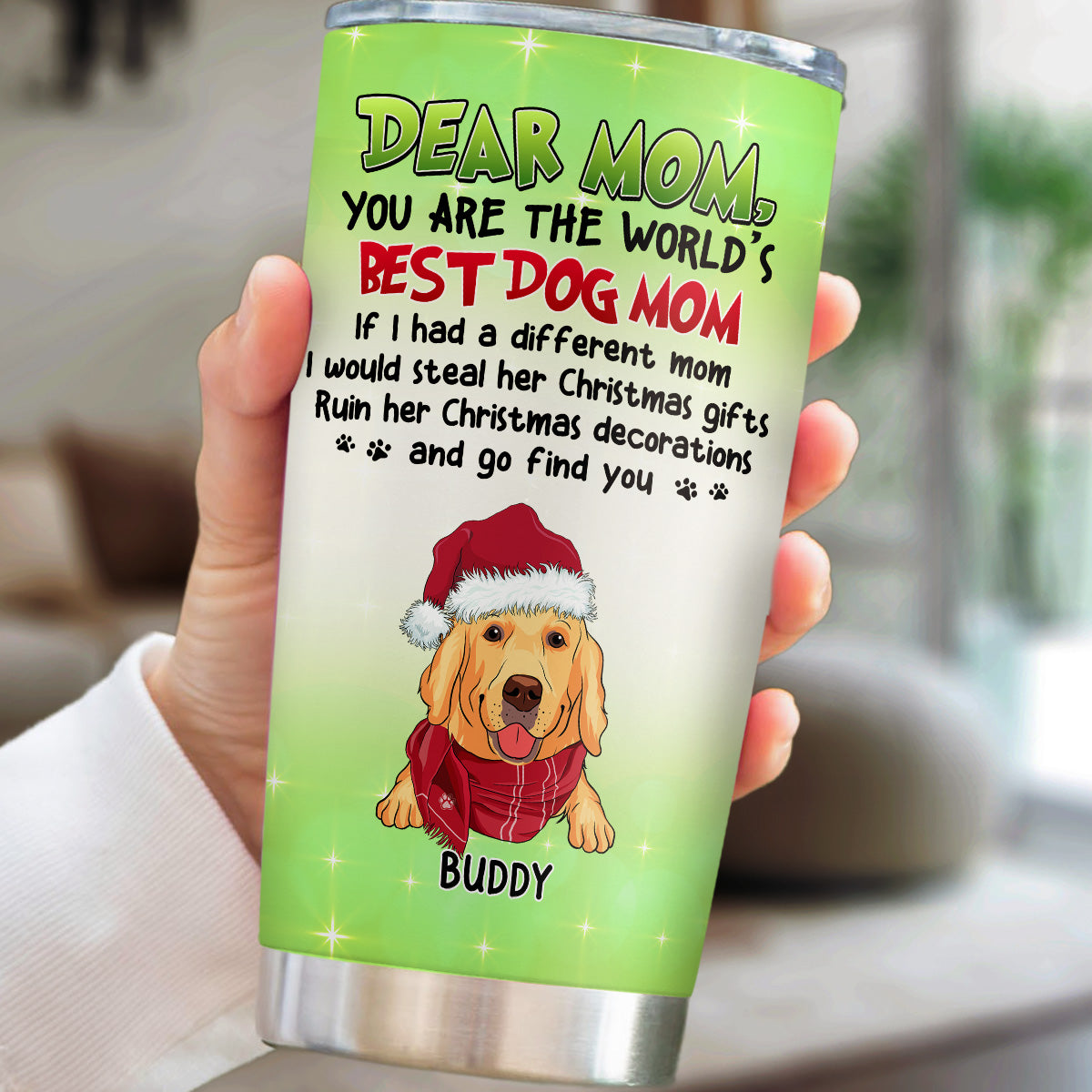 Customizable Christmas Gift: Personalized Stainless Steel Tumbler
