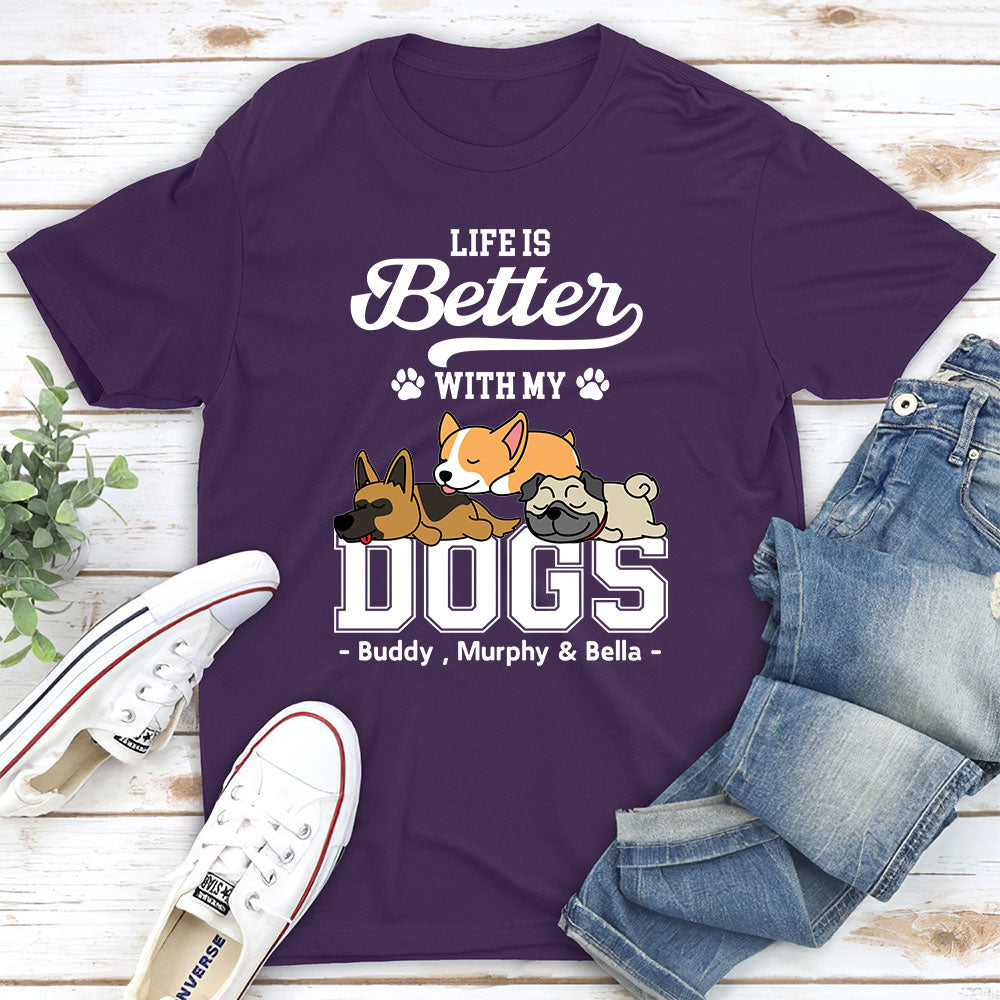 Personalized Unisex Dog Lover T-shirt - Enhance Your Bond with Dogs