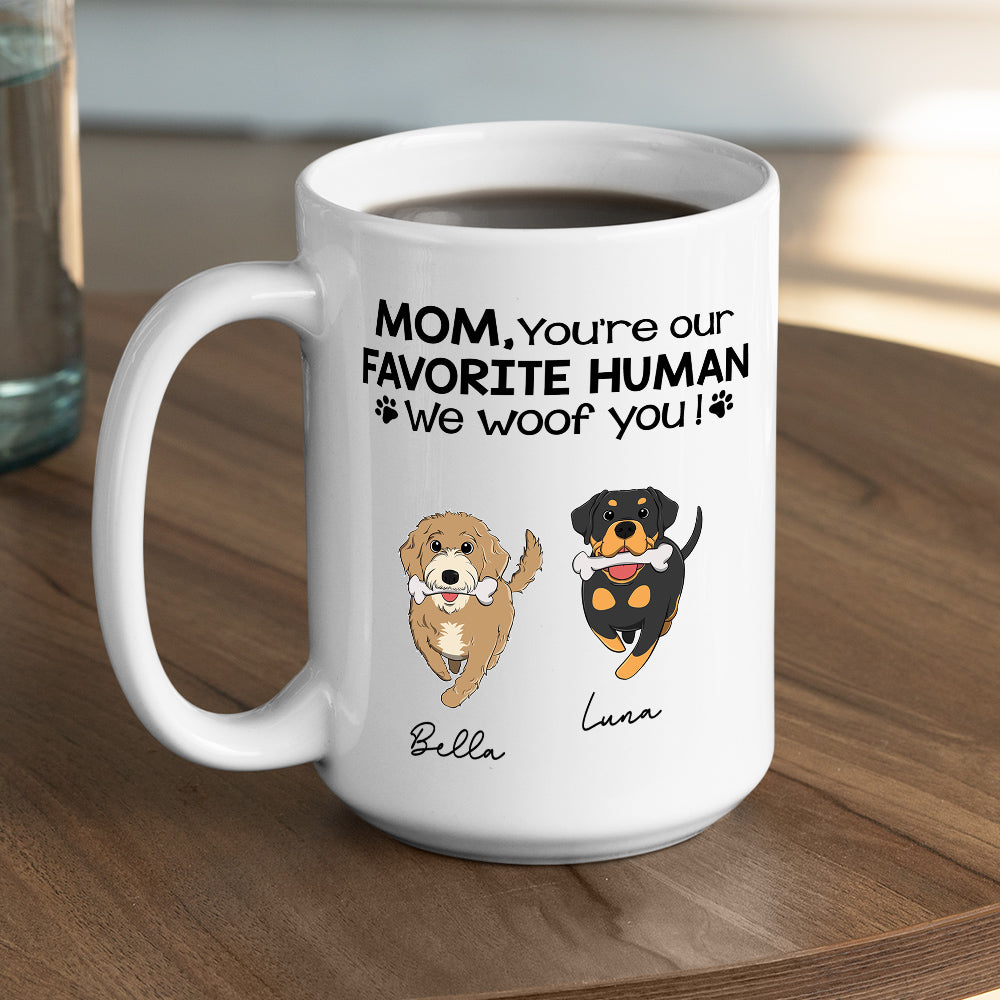 Personalized 'You're Our Fave Human' Custom Coffee Mug for Pet Lovers