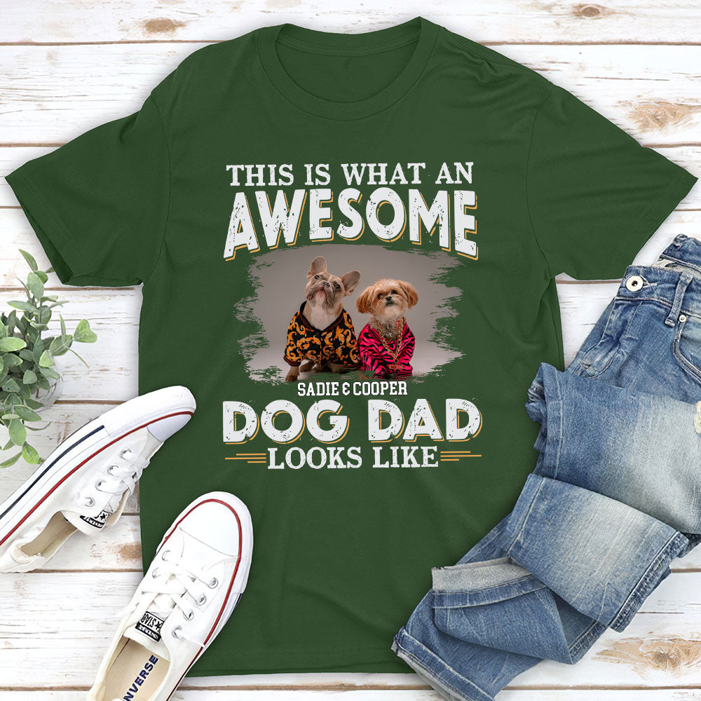Personalized Custom Unisex Dog Dad Look - Alike Photo T - shirt: Ideal Gift for Pet Lovers