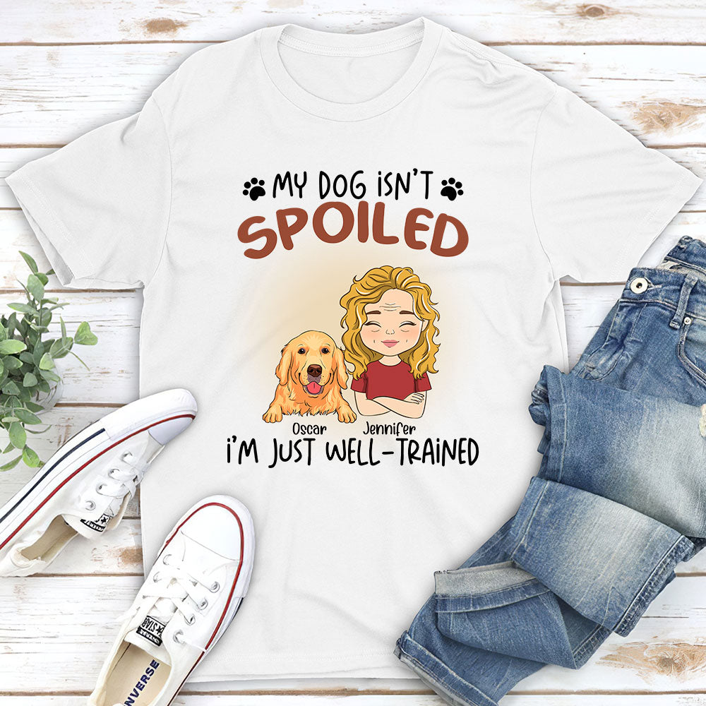 Well - Trained Owner Personalized Unisex Custom T - shirt for Pet Lovers