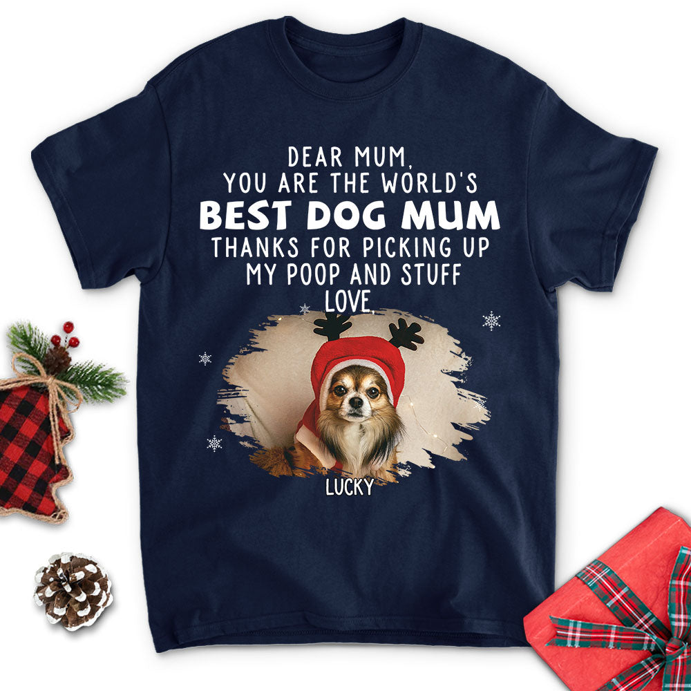 Personalized Custom Unisex Thank You Dad/Mom Photo T-shirt 2