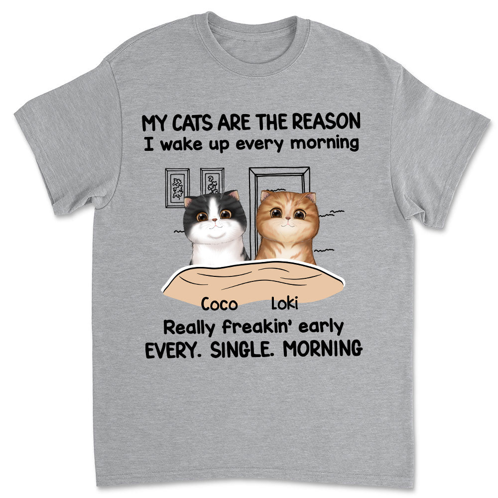 Customizable Unisex 'Wake Up Early' T-shirt - Ideal Gift for Pet Lovers