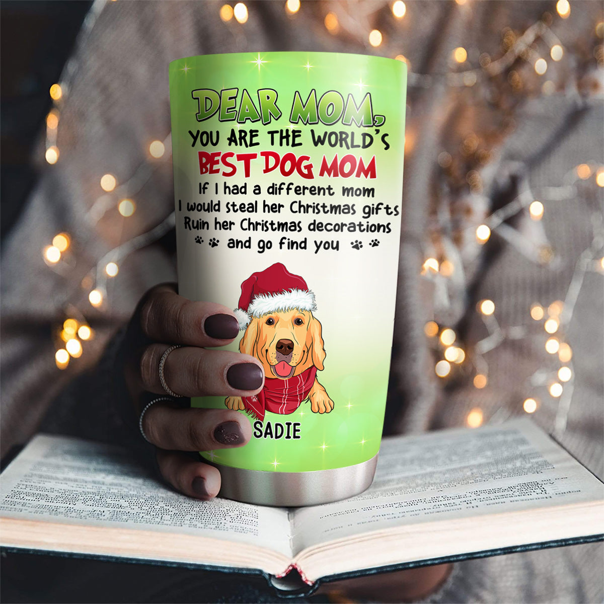 Customizable Christmas Gift: Personalized Stainless Steel Tumbler