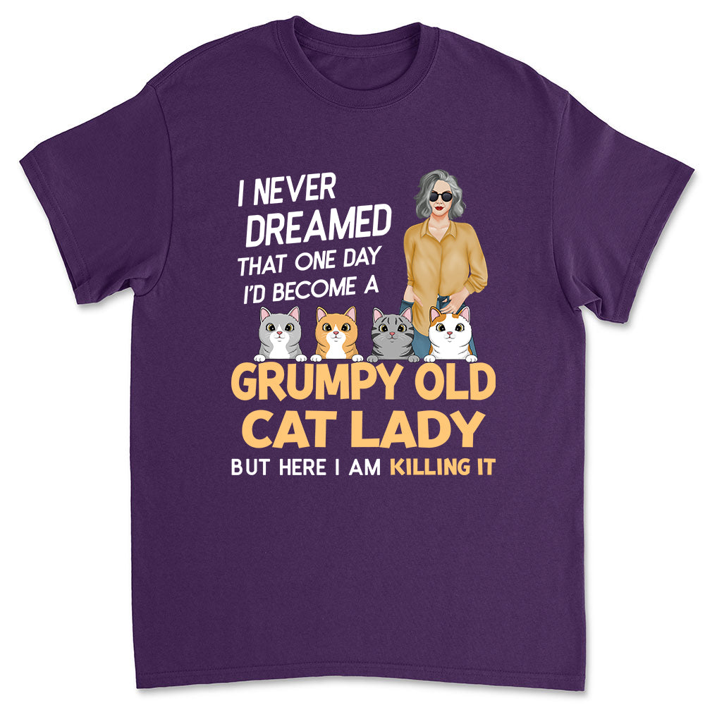 Personalized Custom Unisex Cat Lady T-shirt - Ideal Gift for Pet Lovers