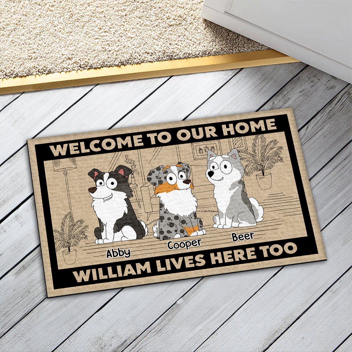 Personalized Pet-Friendly Doormat: Welcome Guests with Your Furry Friend's Picture