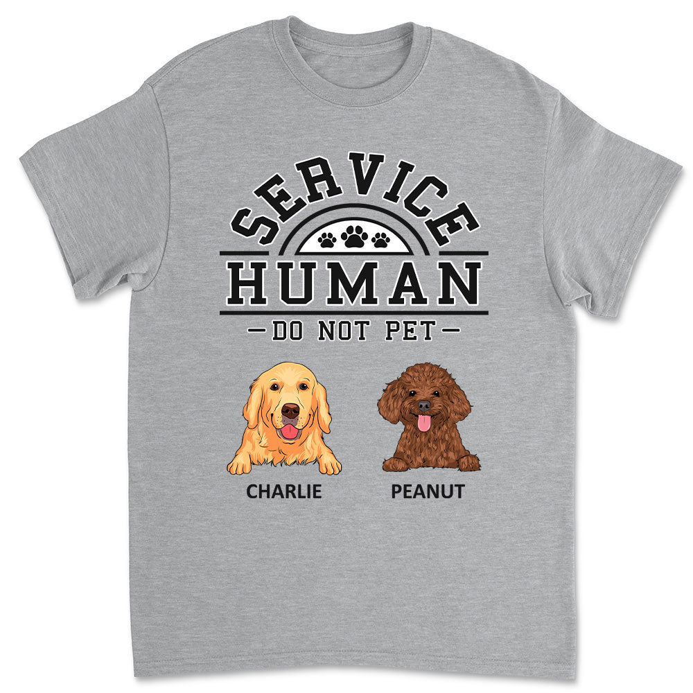Customizable Dogs Service Human Logo Premium T-shirt for Pet Lovers