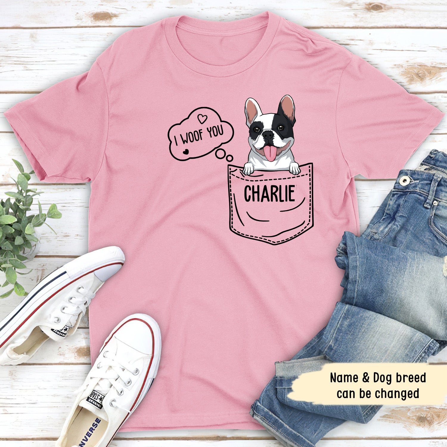 Pocket Dog Personalized Custom Unisex T-shirt - Ideal Gift for Pet Lovers