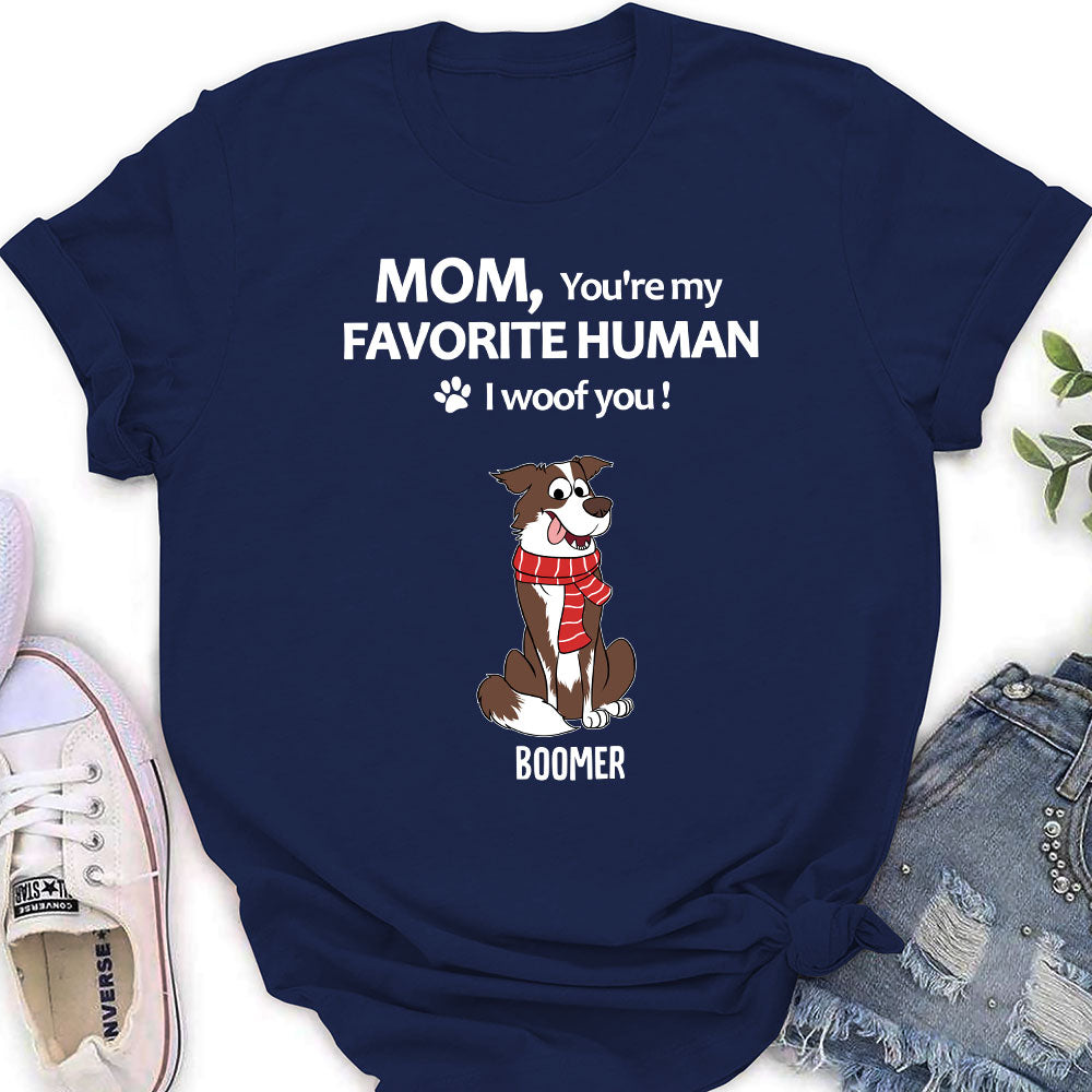 To My Favorite Human - Customizable Personalized Women's Pet Lover T-shirt