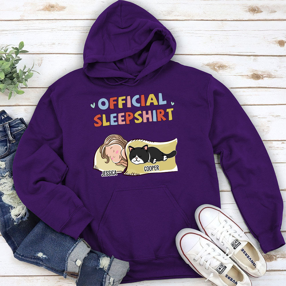 Personalized Custom Sleeping Pet Sleepshirt Version 2 - The Ideal Hoodie for Pet Lovers