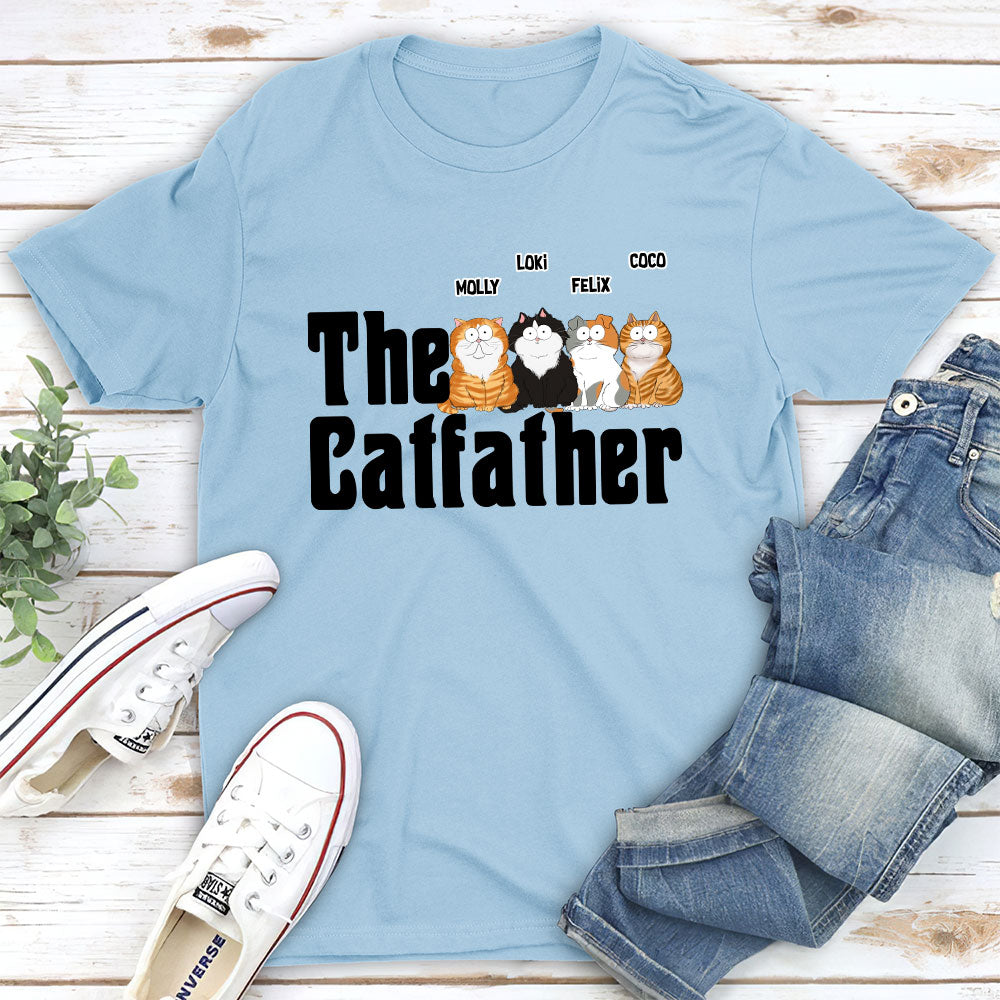 The Cat Father - Customizable Unisex Personalized T-shirt for Pet Lovers
