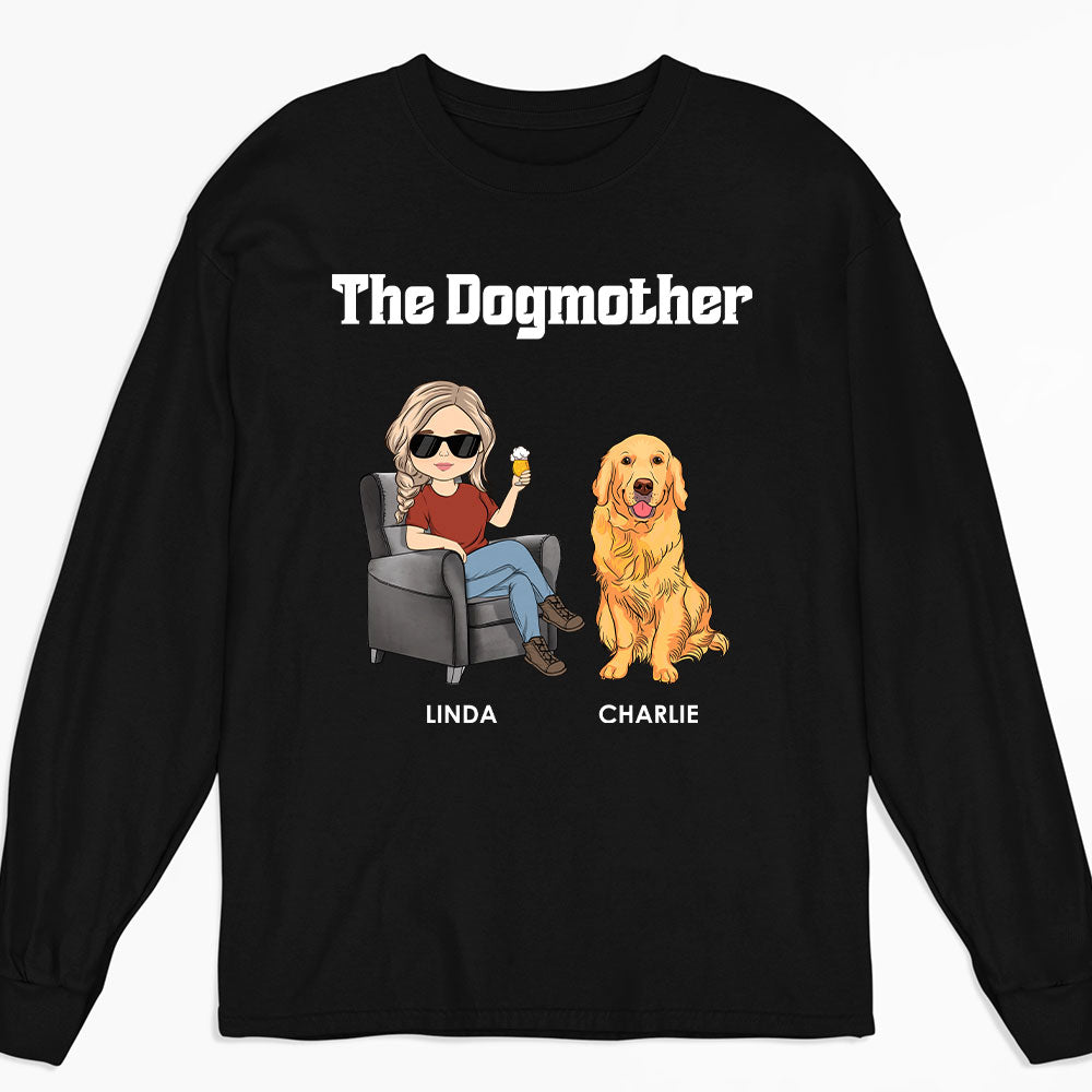 The Dogmother 2 - Customizable Personalized Long Sleeve Pet Lover T-shirt