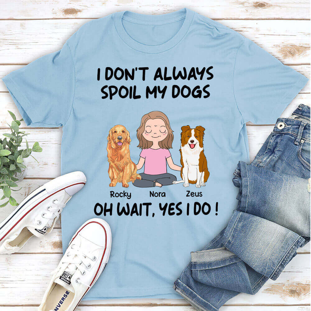 Spoil Your Dogs with Customizable Unisex Personalized T - shirts