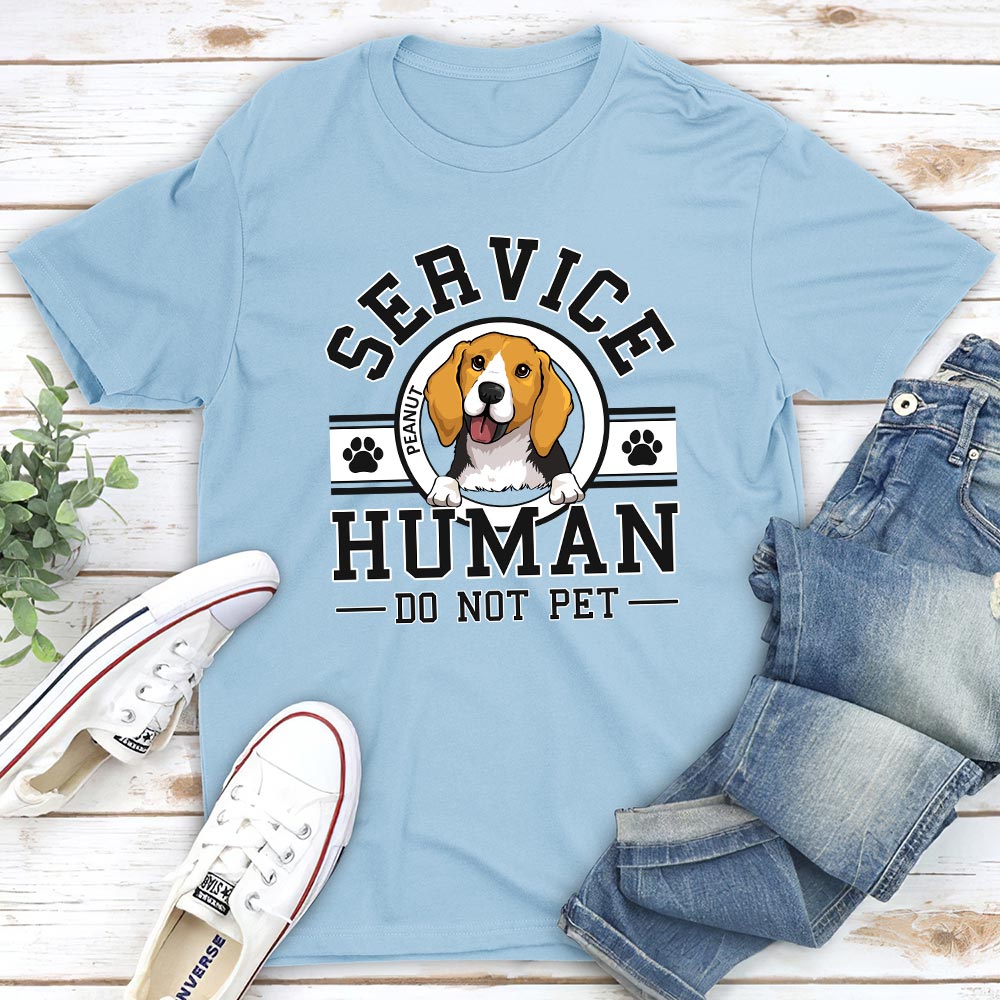 Customizable Premium Dog Service Human Logo T-shirt - Ideal Gift for Pet Lovers