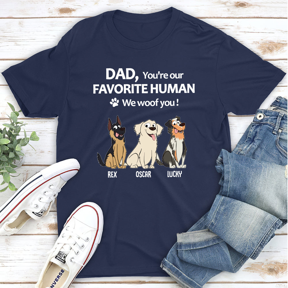 To My Favorite Human 2 - Customizable Unisex Personalized T-shirt for Pet Lovers