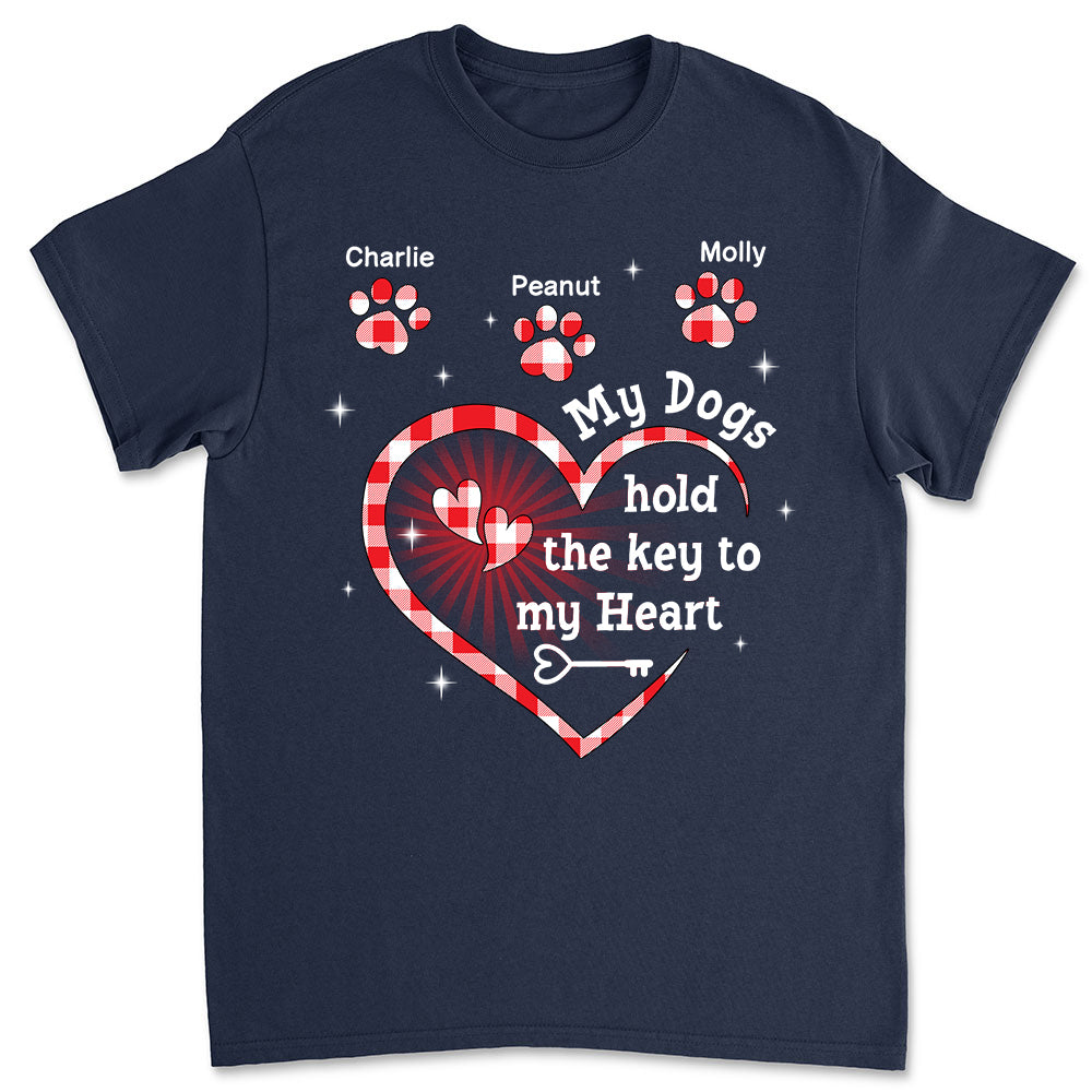 Personalized Custom Unisex 'My Dog Holds The Key' T-shirt - Ideal Gift for Pet Lovers
