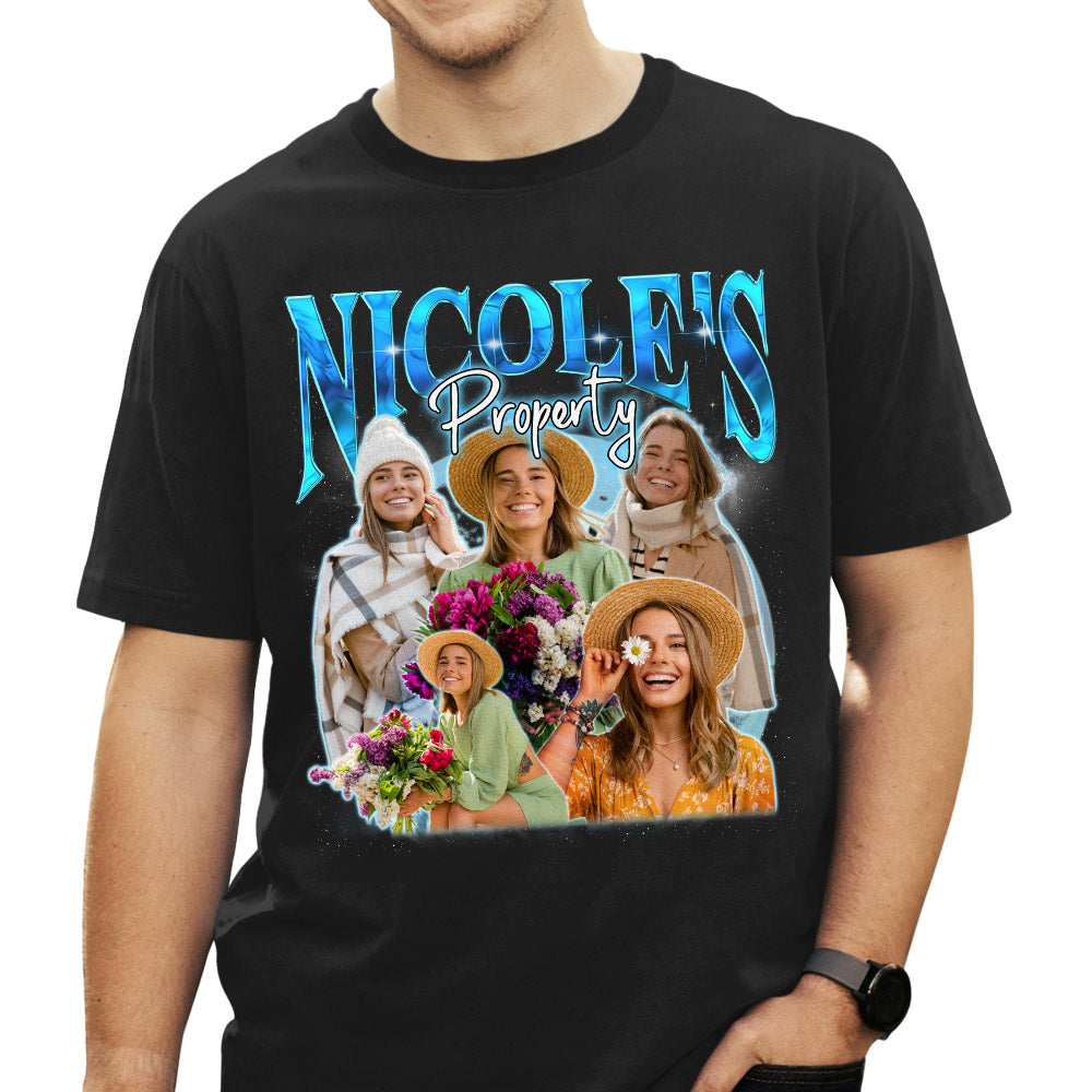 Custom Face Vintage Unisex Personalized T - shirt: Version 1