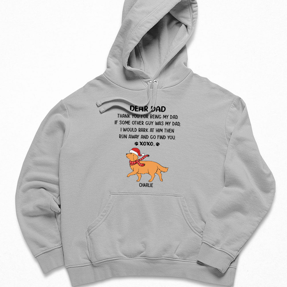 Dear Mom/Dad XoXo Personalized Christmas Custom Hoodie for Pet Lovers