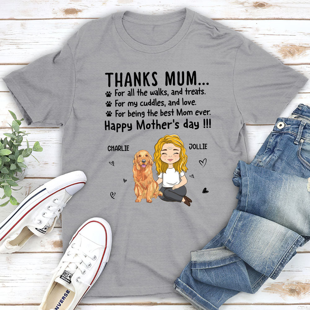 Thanks Mom - Customizable Unisex Personalized T - shirt for Pet Lovers