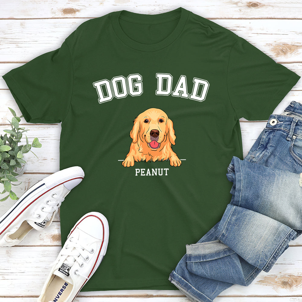 Personalized Custom Unisex Dog Mom and Dad Basic T-shirt - Ideal Gift for Pet Lovers