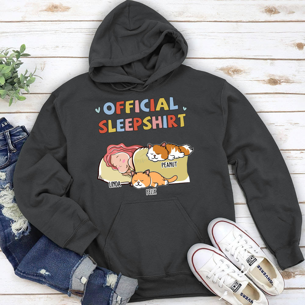Personalized Sleeping Cat Custom Hoodie - Ideal Gift for Pet Lovers