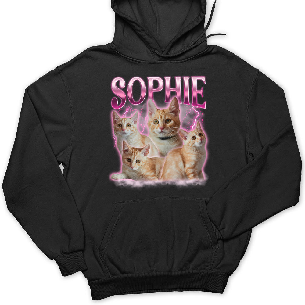 Custom Pet Face Vintage Edition 3 - Exclusive Personalized Hoodie for Pet Lovers