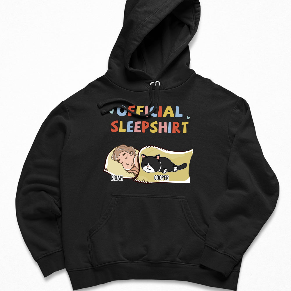 Personalized Sleeping Cat Custom Hoodie - Ideal Gift for Pet Lovers