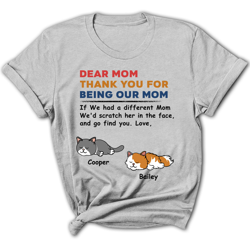Personalized Custom Women's 'Claw Her Face' T-shirt - Ideal Gift for Pet Lovers