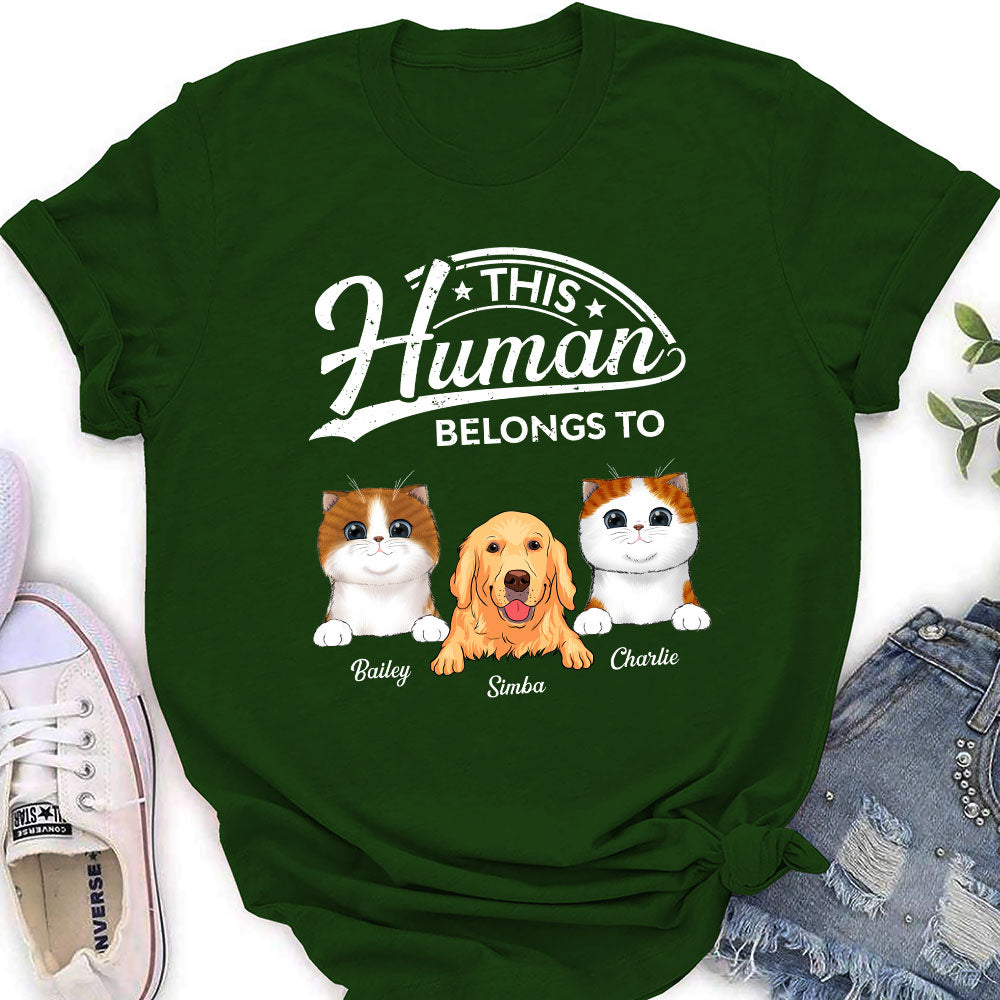 Personalized Custom Women's Pet Lover T-shirt - A Unique Gift for Pet Enthusiasts