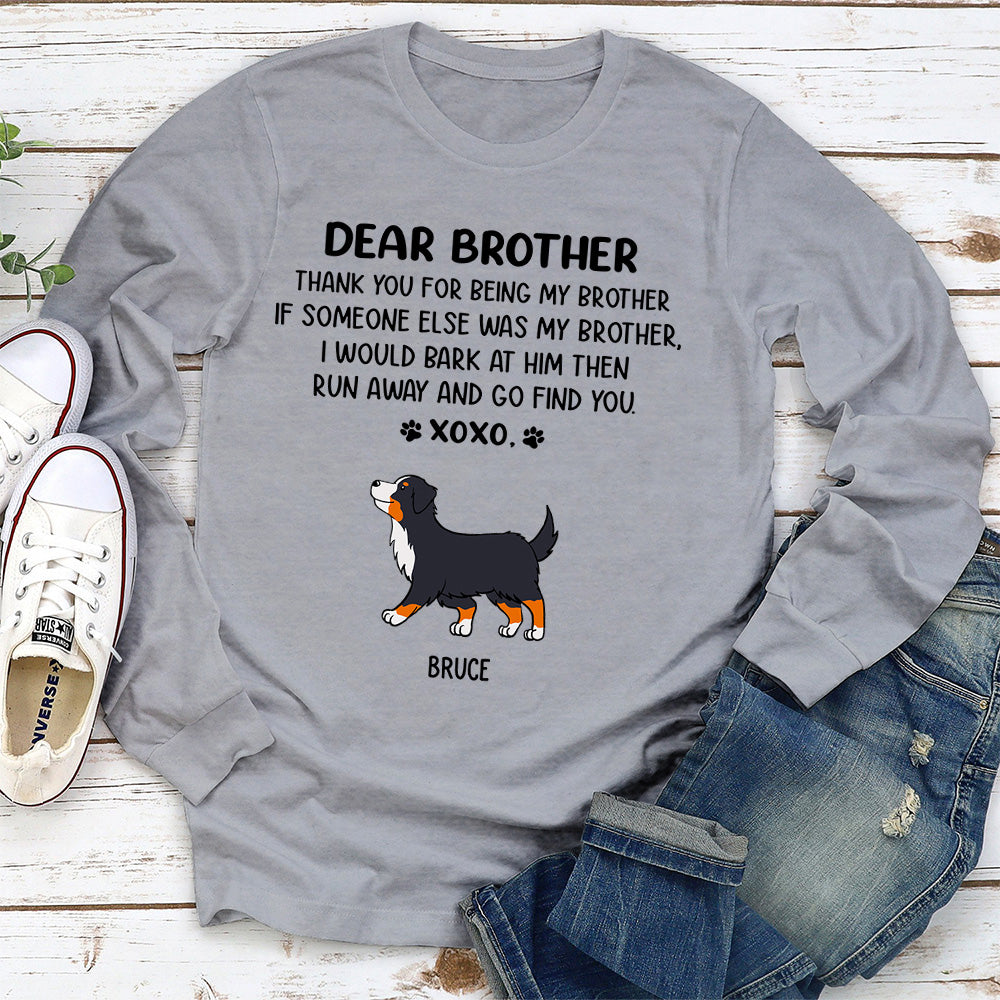 Dear Mom Xoxo - Customizable Personalized Long Sleeve T - shirt for Pet Lovers