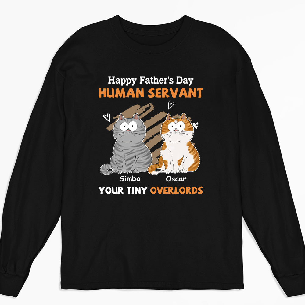 Personalized 'To My Human Servant' Long Sleeve T - shirt for Pet Lovers