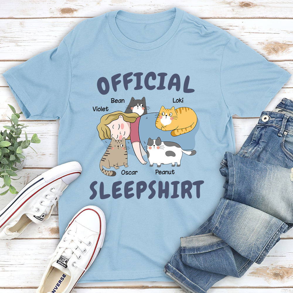 Customizable Cat Sleepshirt - Unisex Personalized T-shirt for Pet Lovers