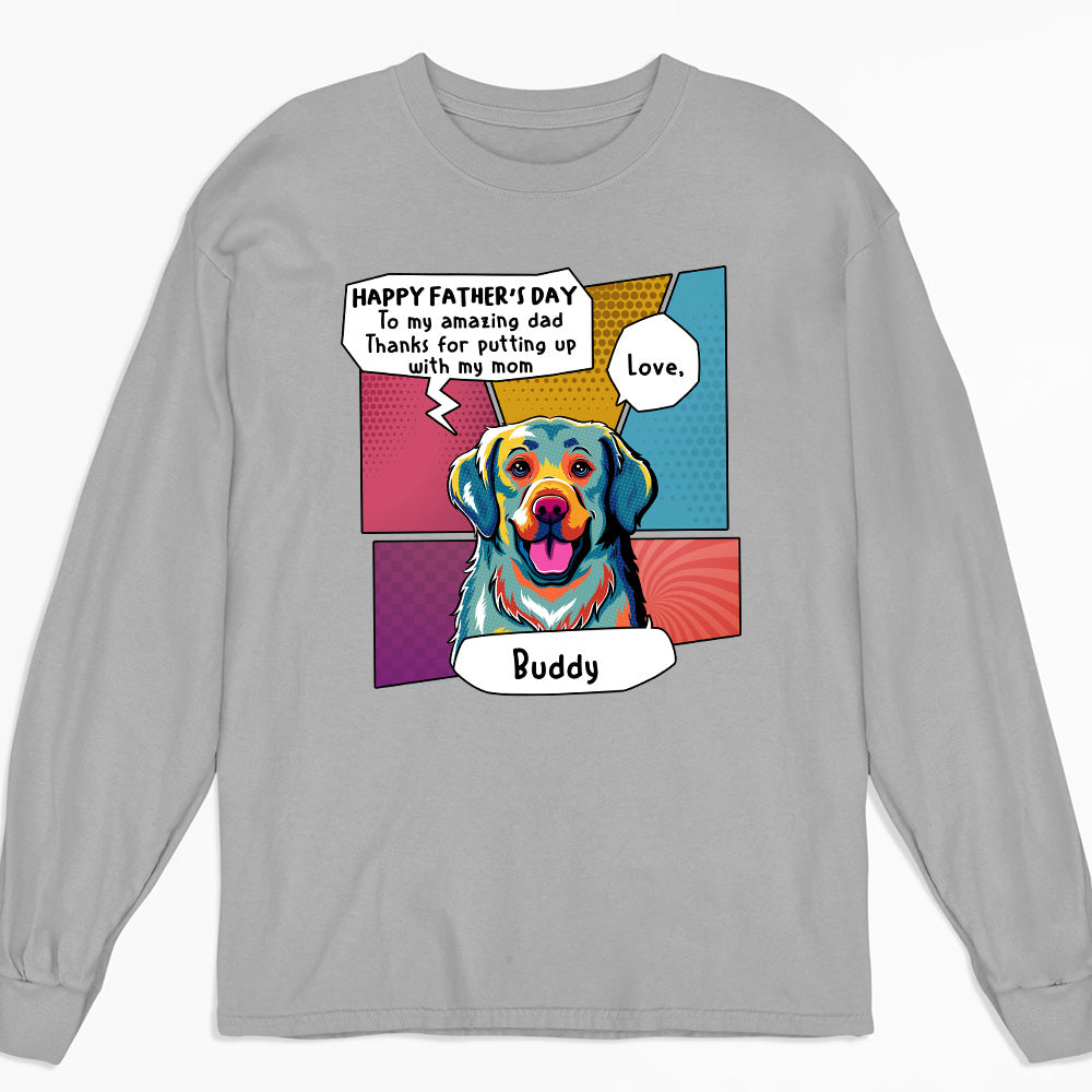 Amazing Pop Art Personalized Custom Long Sleeve T-shirt for Moms