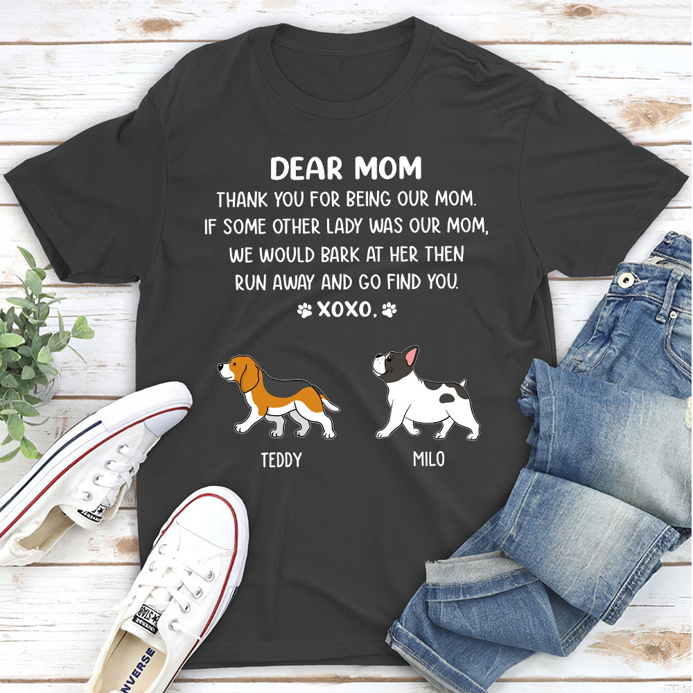 Dear Mom Xoxo 2 - Customizable Premium T-shirt for Pet Lovers