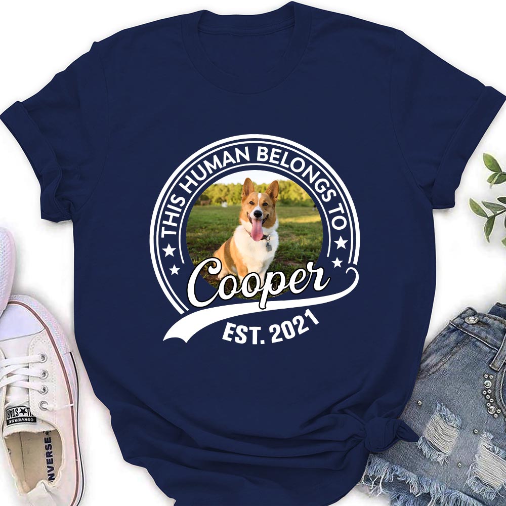 Personalized Custom Women's T-shirt with Pet Photos - Ideal Gift for Pet Lovers